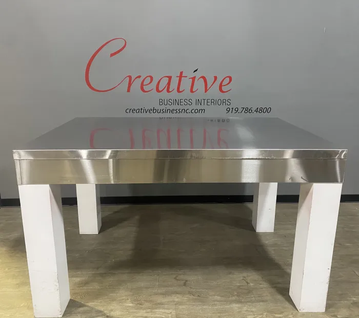 8' Metal Top Table